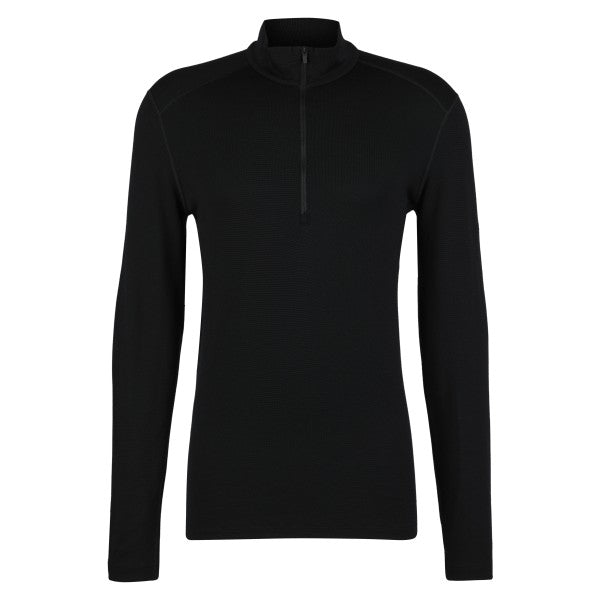 Icebreaker 260 Tech felpa termica zippered da uomo, nera