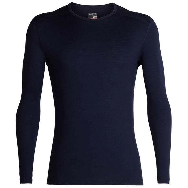 Icebreaker 200 Oasis maglietta termica a maniche lunghe da uomo, blu scuro