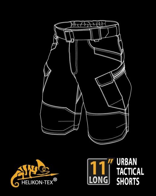 Helikon-Tex Urban Tactical Rip-Stop 11" pantaloncini polycotton, shadow grey