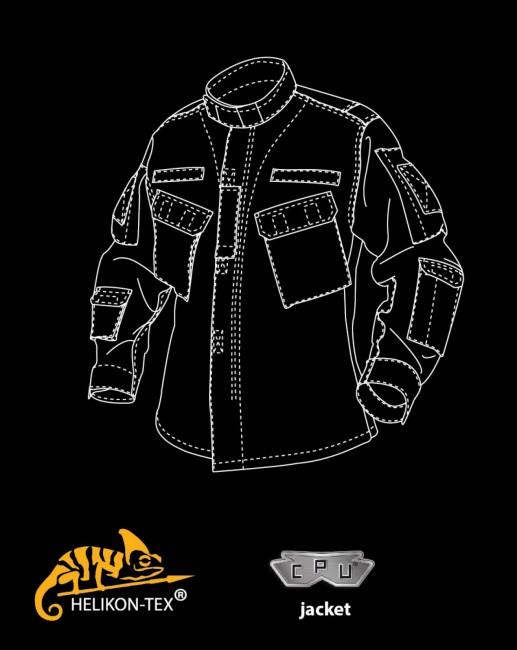 Helikon-Tex Rip-Stop CPU camicia policotone, nera
