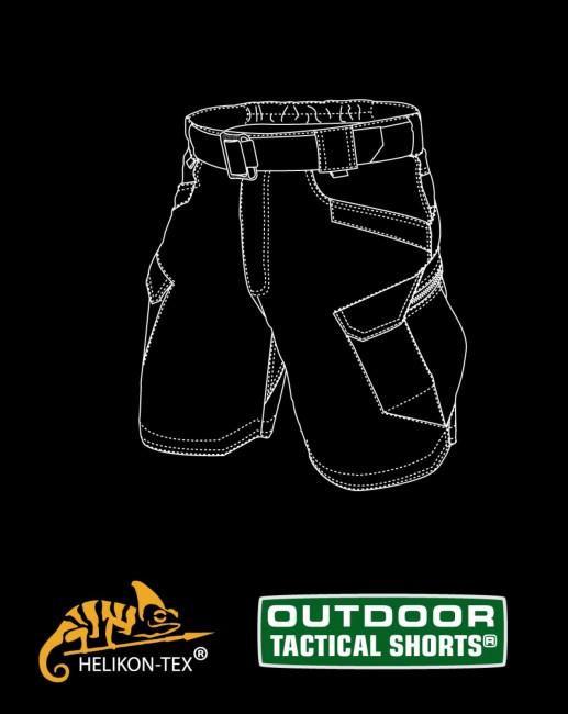 Helikon-Tex Outdoor Tactical Rip-Stop 8,5" pantaloncini polycotton, Shadow Grey