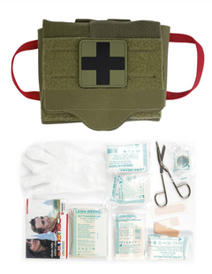 Mil-Tec IFAK Quick Draw kit di primo soccorso a 25 pezzi, oliva
