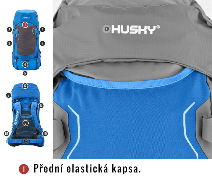 Husky Rony New zaino ultraleggero 50l, blu