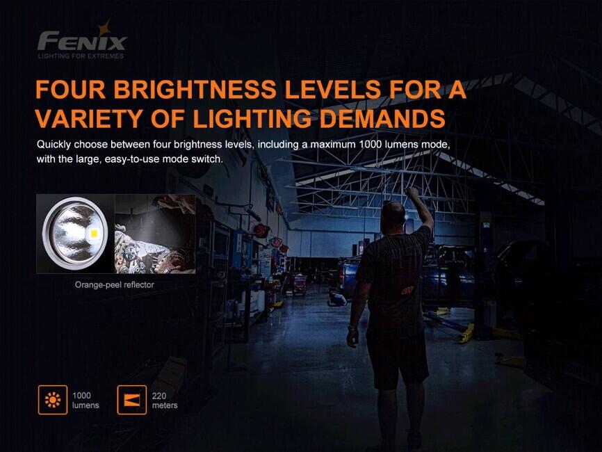 Fenix WT25R torcia ricaricabile da lavoro