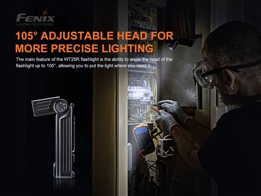Fenix WT25R torcia ricaricabile da lavoro