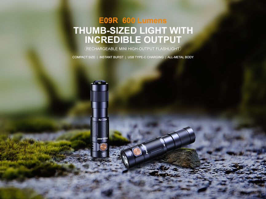 Fenix E09R mini torcia ricaricabile