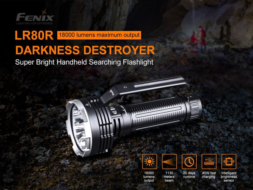 Fenix LR80R torcia ricaricabile ultra potente