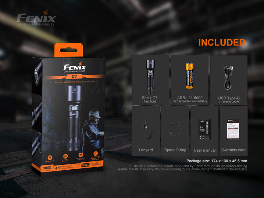 Fenix C7 torcia ricaricabile
