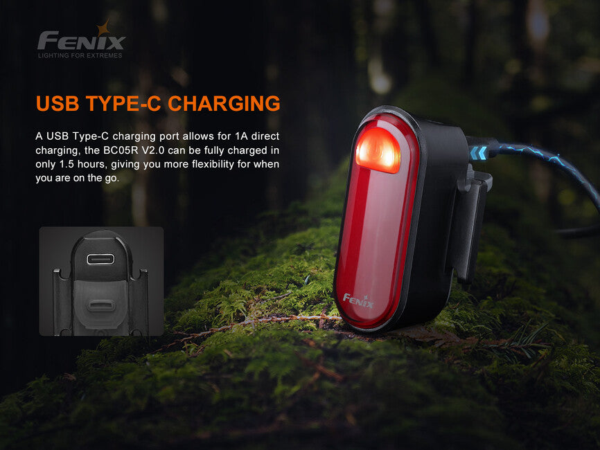 Fenix BC05R V2.0 torcia ricaricabile, rossa