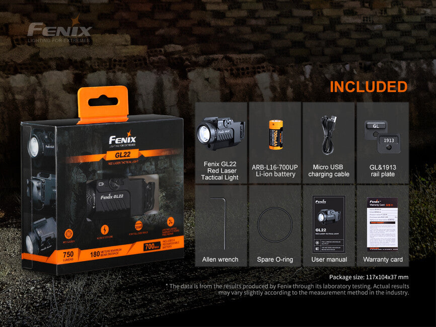 Fenix GL22 torcia per pistola
