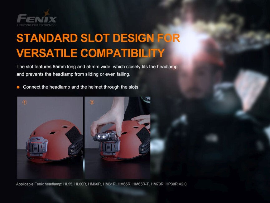 Fenix ALG-04 Headlamp Mount for Helmets with NVG Mount