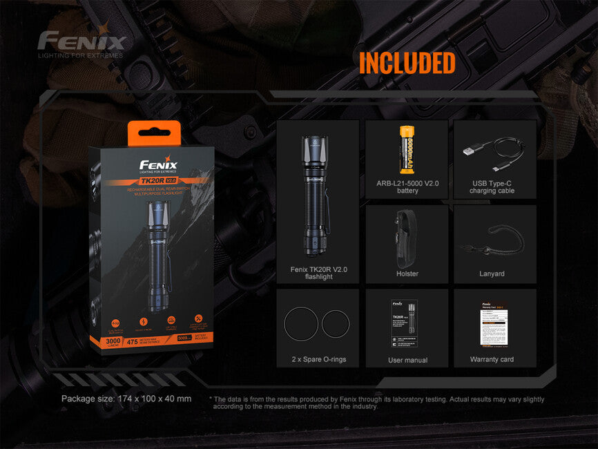 Fenix TK20R V2.0 torcia tattica ricaricabile