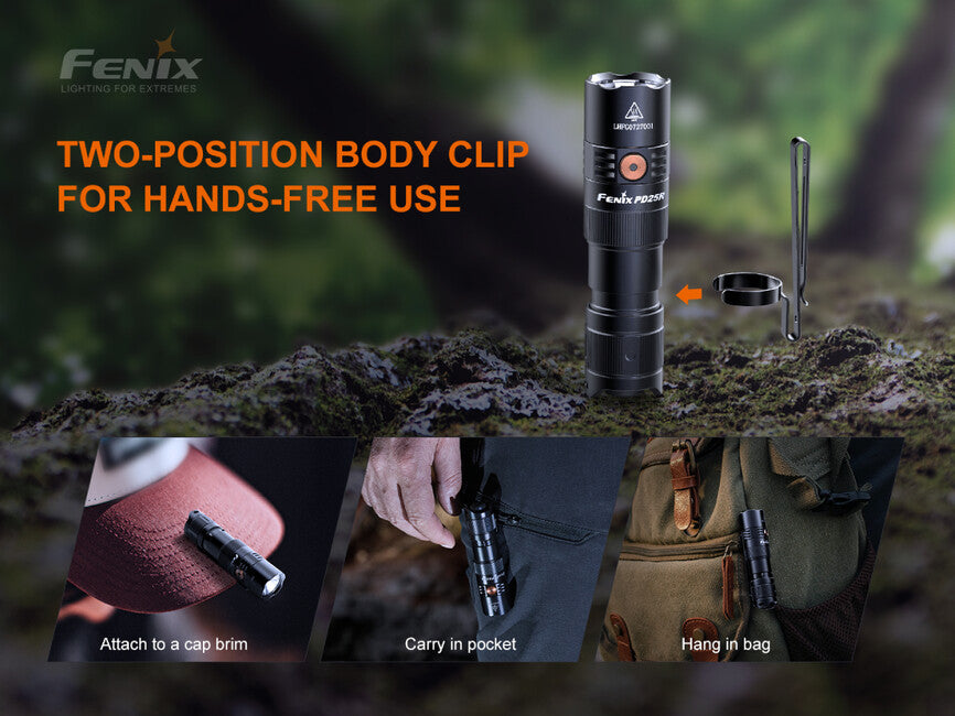 Fenix PD25R φακός τσέπης