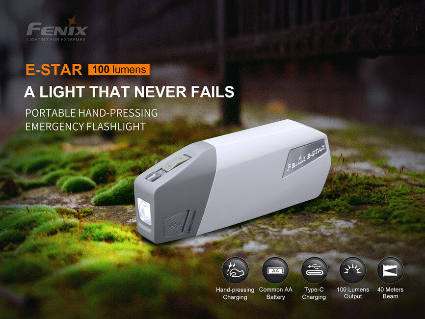 Fenix E-STAR torcia elettrica con dinamo