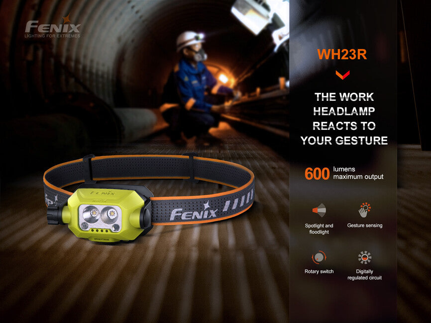 Fenix WH23R working lampada frontale ricaricabile