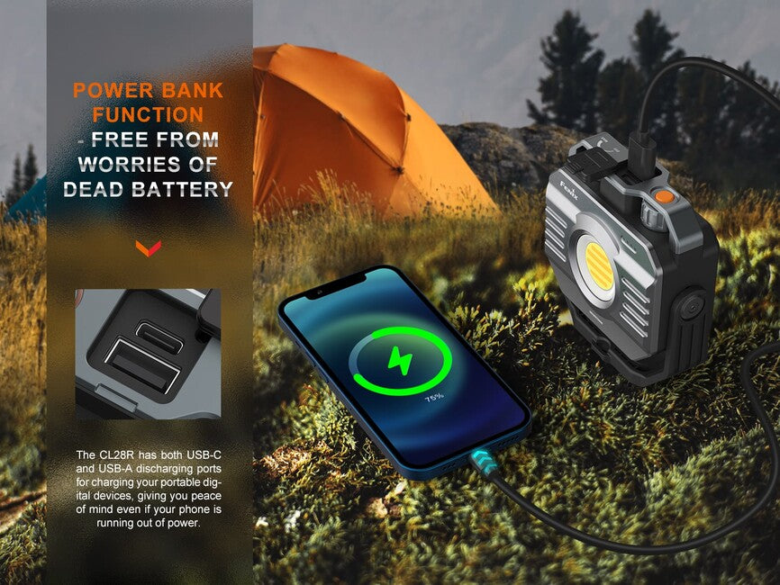 Fenix CL28R lampada da lavoro con powerbank