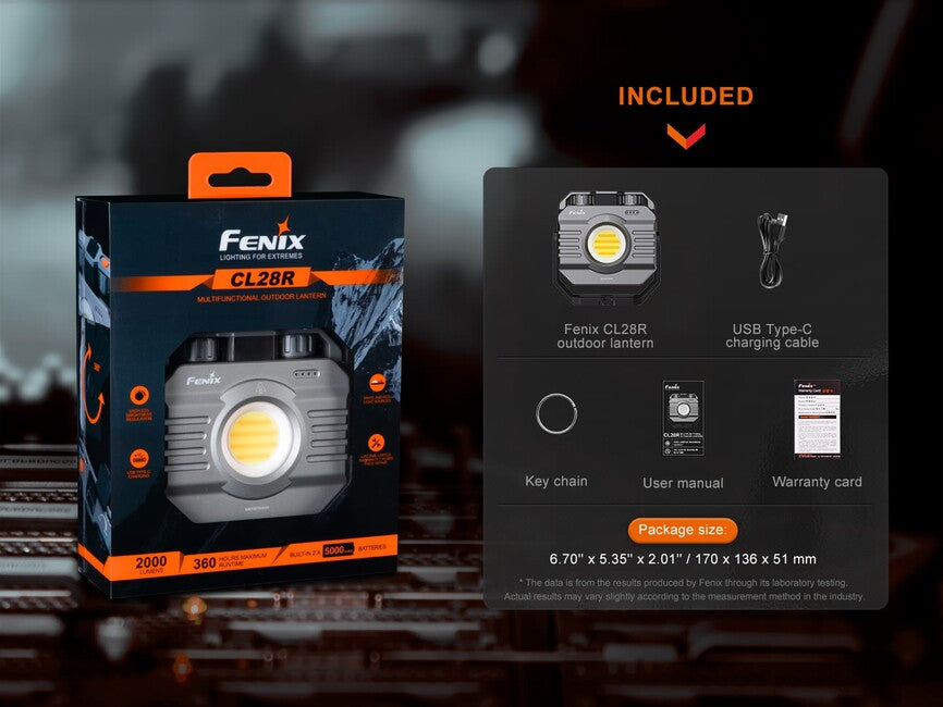 Fenix CL28R lampada da lavoro con powerbank