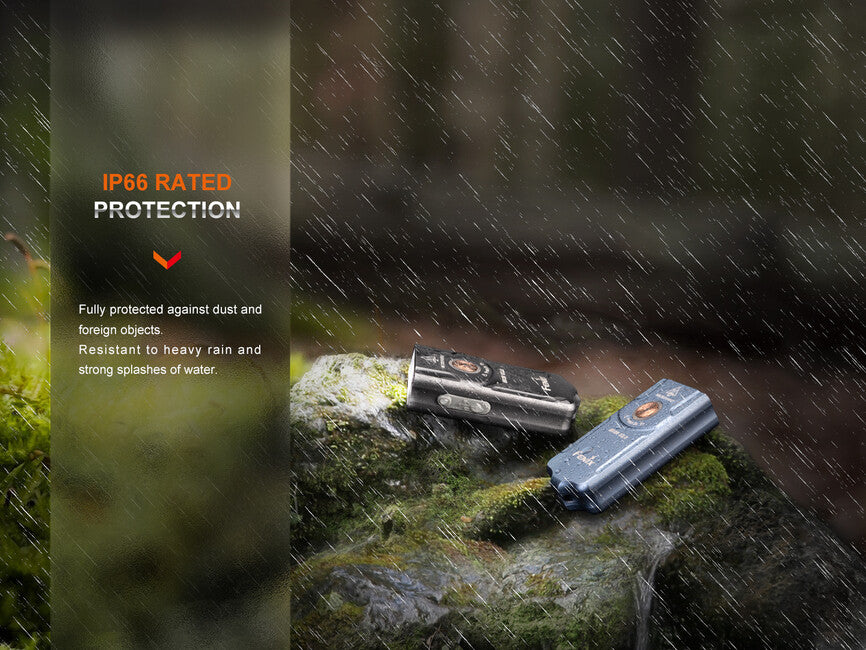 Fenix E03R V2.0 Rechargeable Flashlight, Grey