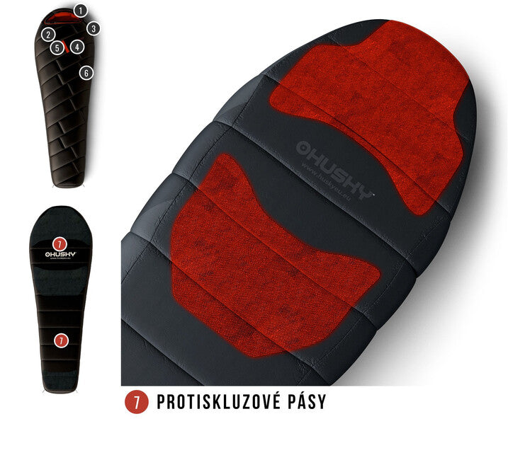 Husky Premium Proud sacco a pelo -29°C, nero