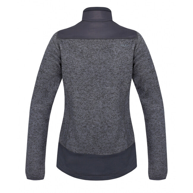 HUSKY Alan maglione in pile con zip da donna, grigio scuro