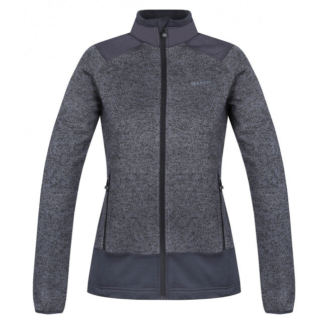 HUSKY Alan maglione in pile con zip da donna, grigio scuro