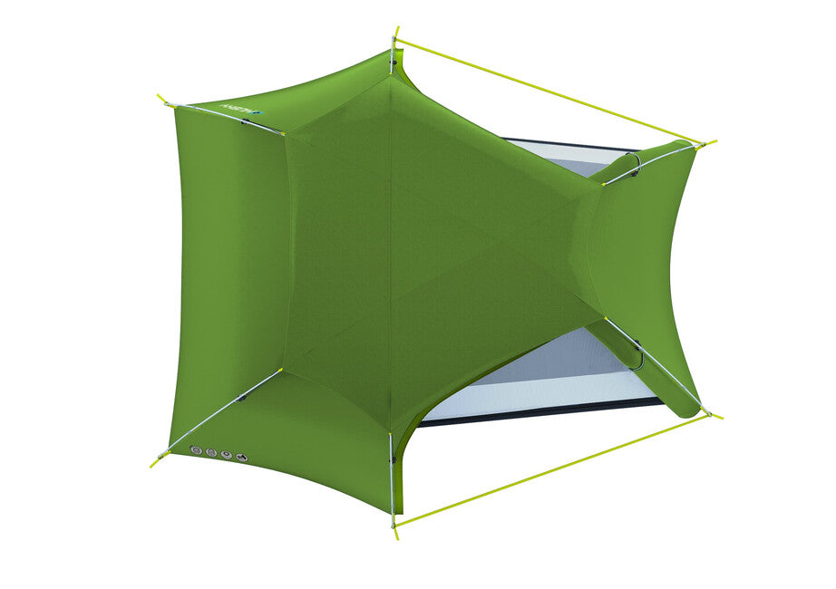 Husky Sawaj Triton 3 tenda ultraleggera, verde