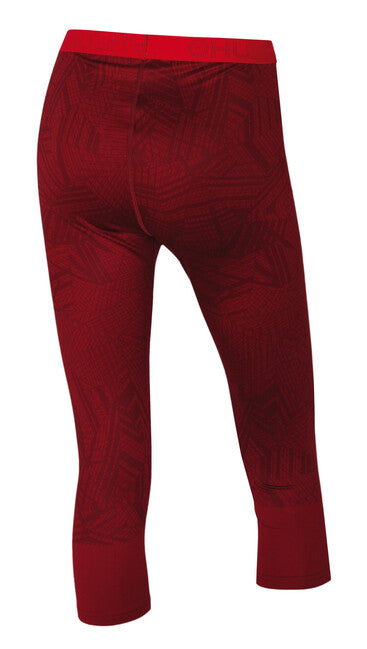 Husky Inverno Attivo Thermal Underwear Donna 3/4 Pantaloni, mattone scuro