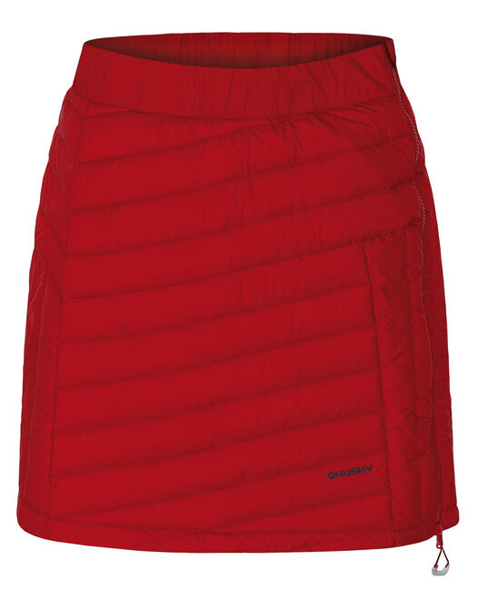 Husky Frozy gonna da donna in piuma, rosso