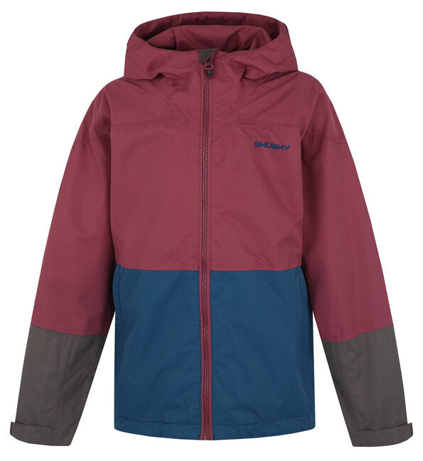 Husky Nicker K giacca hardshell, bordeaux scuro/blu scuro