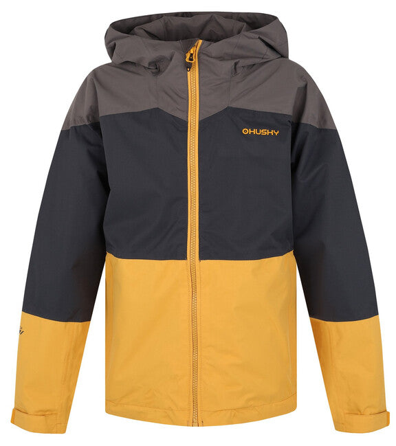 Husky Nicker K giacca hardshell, grigia scuro/senape