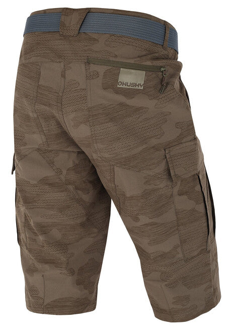 HUSKY Kalfer pantaloncini funzionali da uomo, khaki scuro
