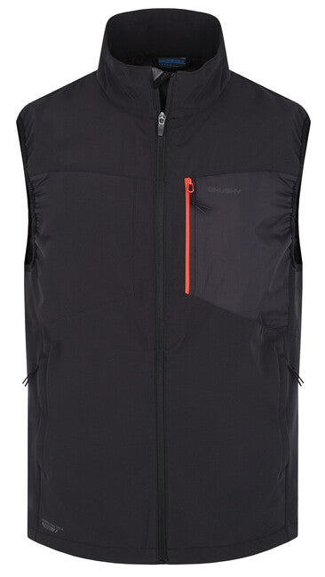 HUSKY Salien M gilet softshell da uomo, nero