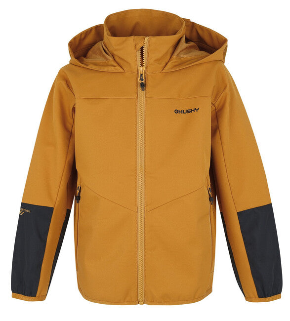 HUSKY Sonny K giacca softshell da bambino, senape