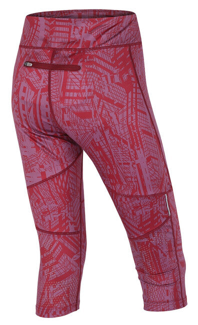 HUSKY Darby pantaloni sportivi 3/4 da donna, bordeaux scuro