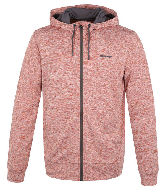 Husky Alony felpa con cappuccio da uomo, mattone scuro