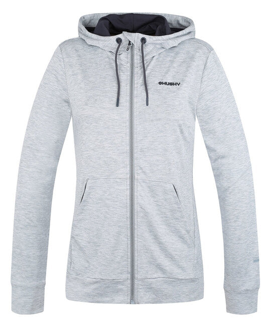 Husky Alony felpa con cappuccio da donna, grigio chiaro