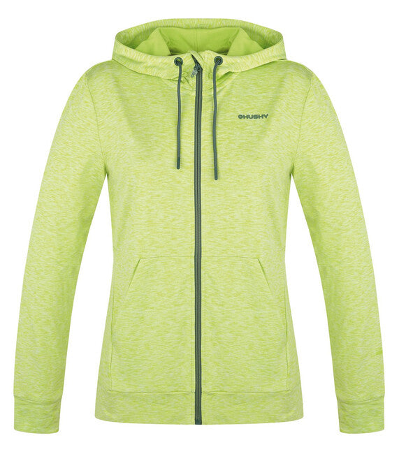 Husky Alony felpa con cappuccio da donna, verde brillante