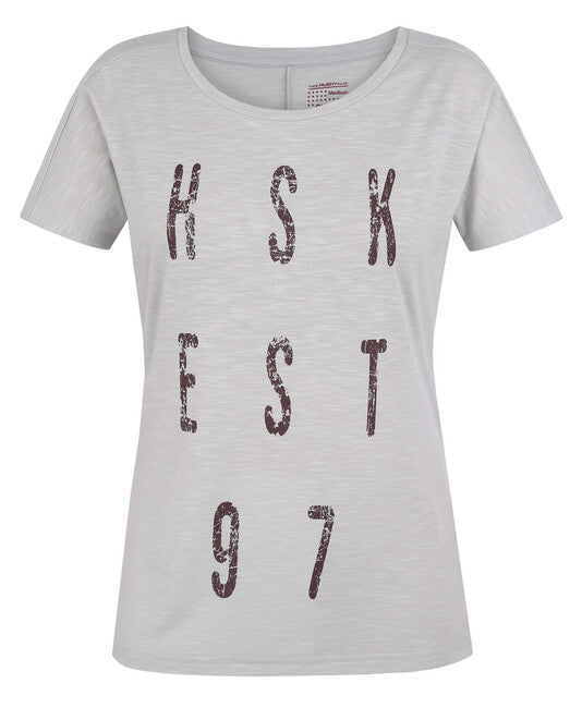 HUSKY Tingl maglietta funzionale da donna, bianco tenue, L