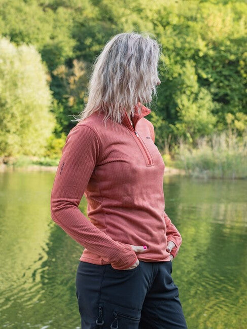 Husky Artic felpa dolcevita da donna, red