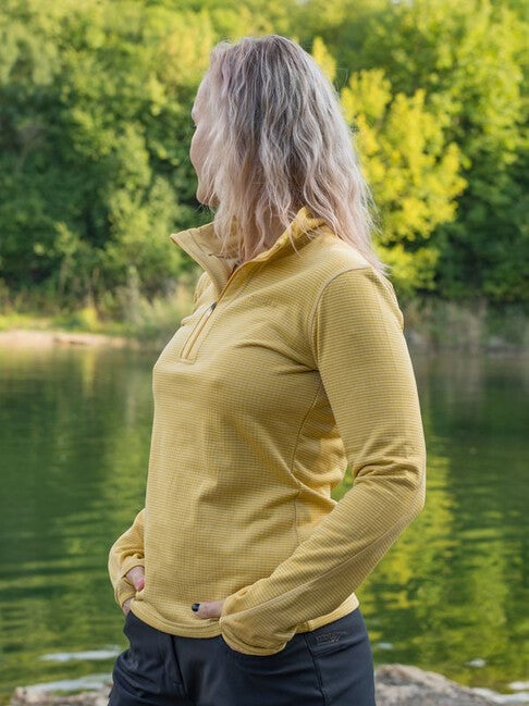 Husky Felpa dolcevita da donna, gialla artico