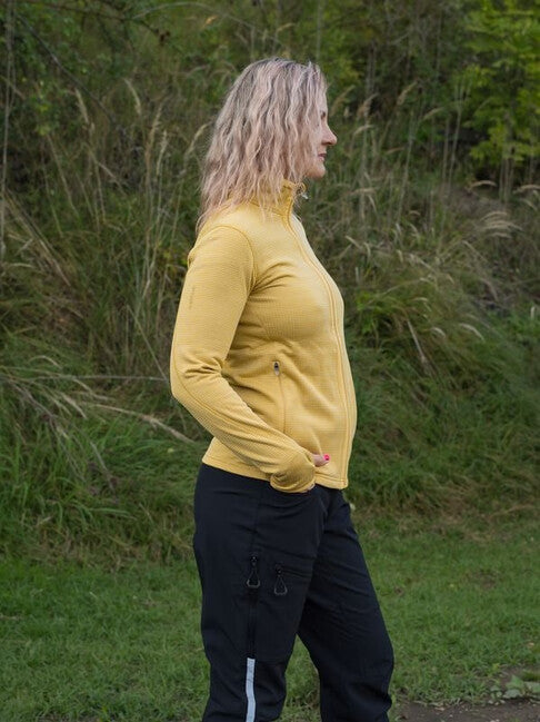 HUSKY Artic Zip felpa con zip da donna, giallo