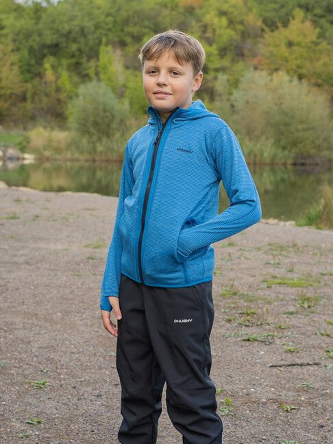 HUSKY Artic Zips K felpa con cappuccio per bambini, blu/nero blu