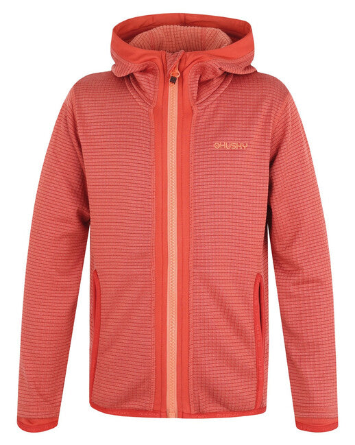 Husky Artic felpa con cappuccio zips k, rosso/nero blu