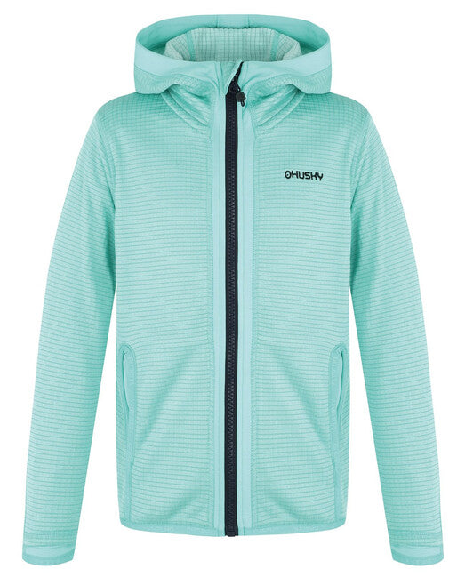 HUSKY Artic Zips K kids' hoodie, turquoise/black blue