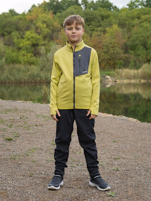HUSKY Ane K felpa con zip da bambino, lime verde