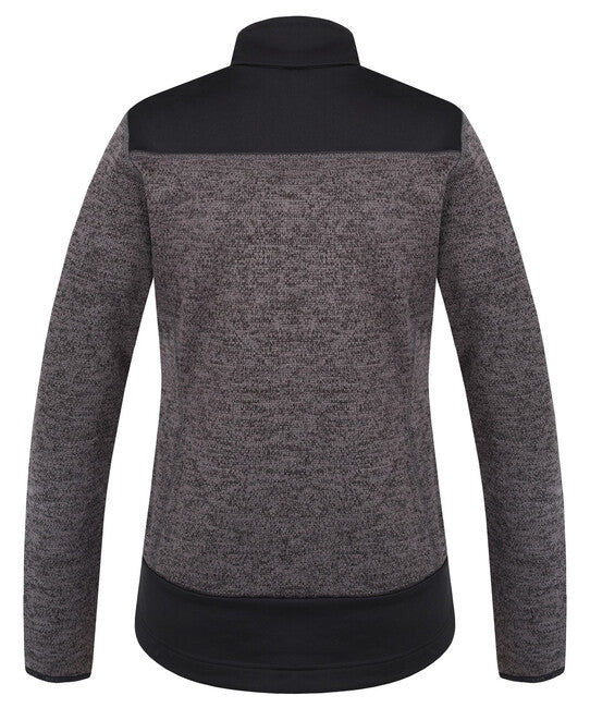 HUSKY Alan maglione in pile con zip da donna, nero