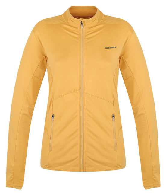 Husky Tarp Zipper felpa con cerniera, gialla