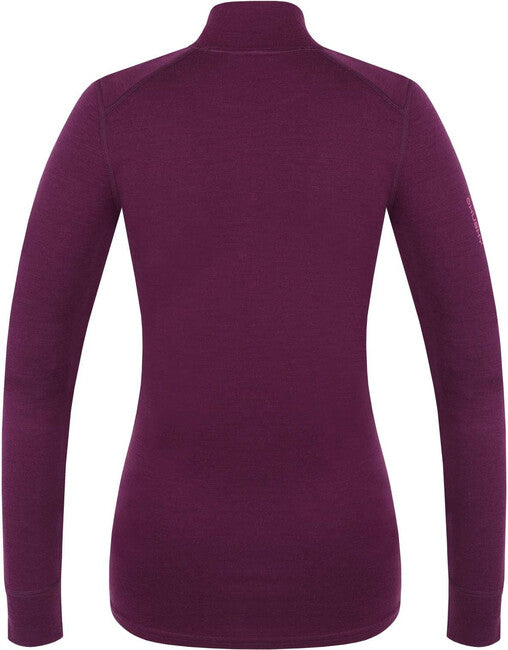 HUSKY Aron Zip felpa merino da donna, deep magenta