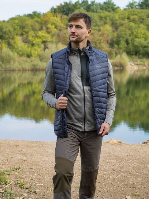 Husky Dresles Men's Down Vest, Dark Blue