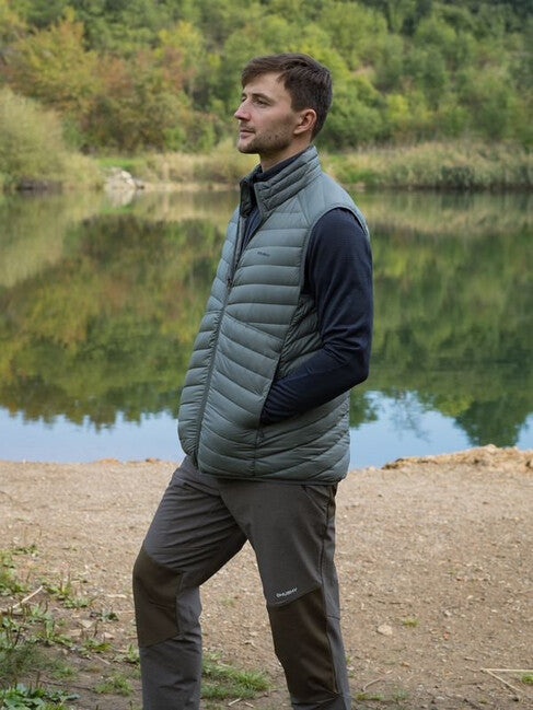 Husky Dresles gilet da uomo in piuma, dk. grigio verde